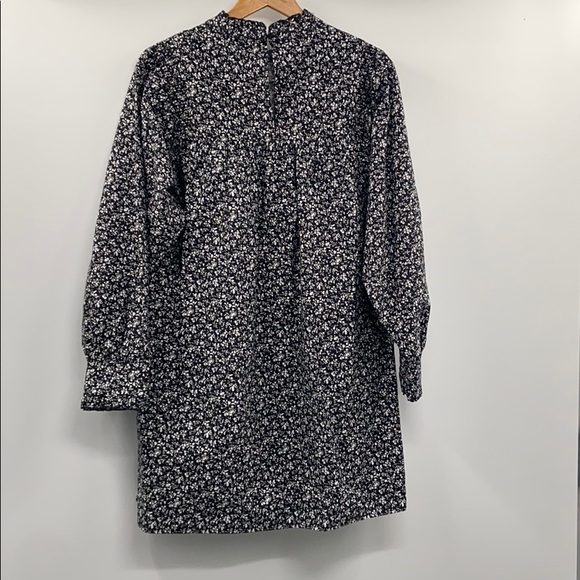 Zara high colored floral poplin dress - Picture 10 of 16